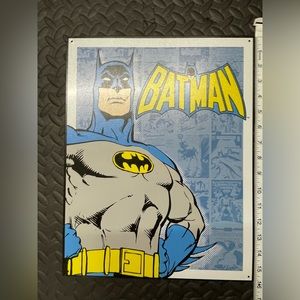 Retro superhero tin Batman sign